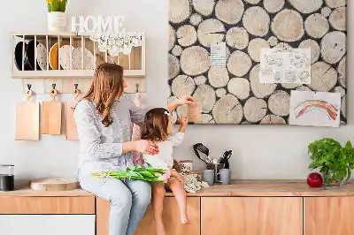 Printed Cork Board Cut tree stumps