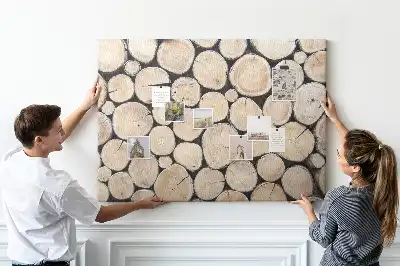Printed Cork Board Cut tree stumps