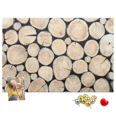 Printed Cork Board Cut tree stumps