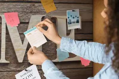 Printed Cork Memo Board with Home Lettering