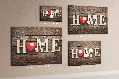 Printed Cork Memo Board with Home Lettering