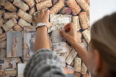 Cork memo board Wine corks