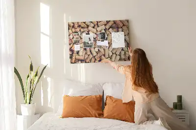 Cork memo board Wine corks