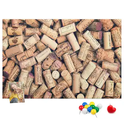Cork memo board Wine corks