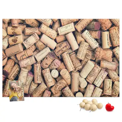 Cork memo board Wine corks