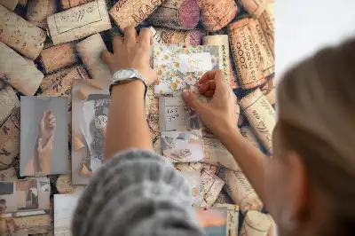 Cork memo board Wine corks