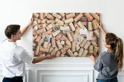 Wine cork memo board