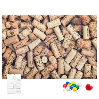 Cork memo board Wine corks