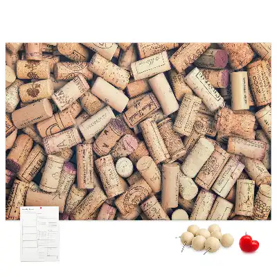 Wine cork memo board