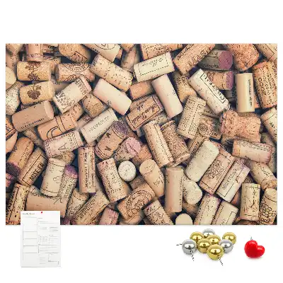 Cork memo board Wine corks