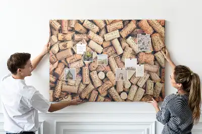 Cork memo board Wine corks