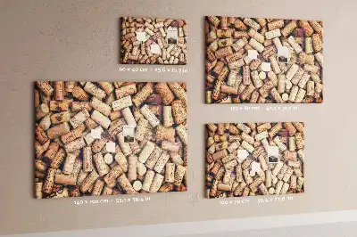 Cork memo board Wine corks