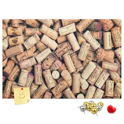 Cork memo board Wine corks
