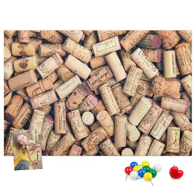 Cork memo board Wine corks