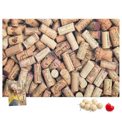Cork memo board Wine corks