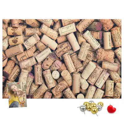 Cork memo board Wine corks