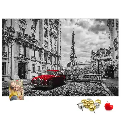 Printed Cork Memo Board Old car city