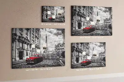 Printed Cork Memo Board Old car city