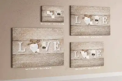 Love lettering cork memo board
