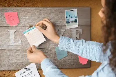 Love lettering cork memo board