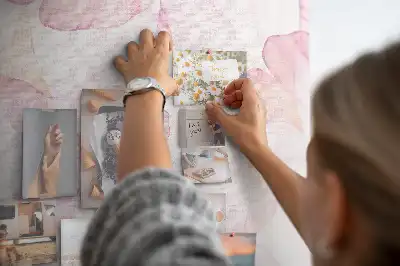 Watercolor Petals Printed Cork Memo Board