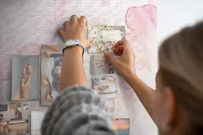 Watercolor Petals Printed Cork Memo Board