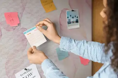 Watercolor Petals Printed Cork Memo Board