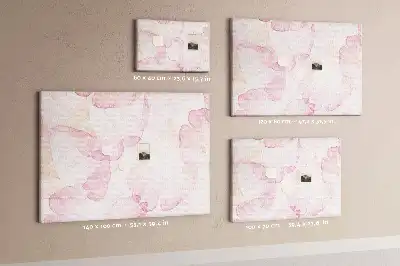 Watercolor Petals Printed Cork Memo Board