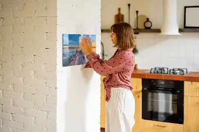 Magnetic wall board Lake jetty