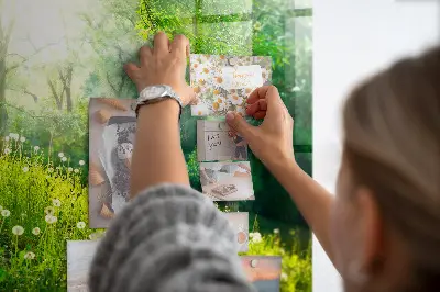 Spring nature magnet board