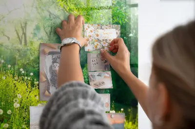 Spring nature magnet board