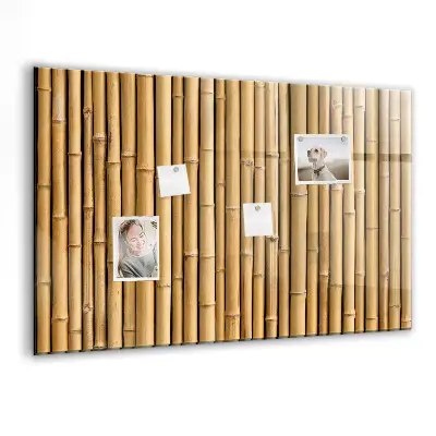 Bamboo magnetic board with sticks