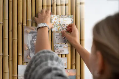 Bamboo magnetic board with sticks