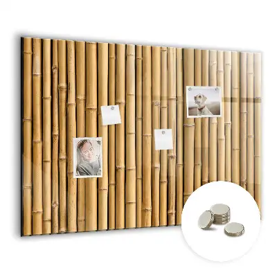 Bamboo magnetic board with sticks