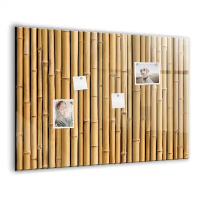 Bamboo magnetic board with sticks