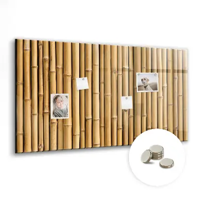 Bamboo magnetic board with sticks