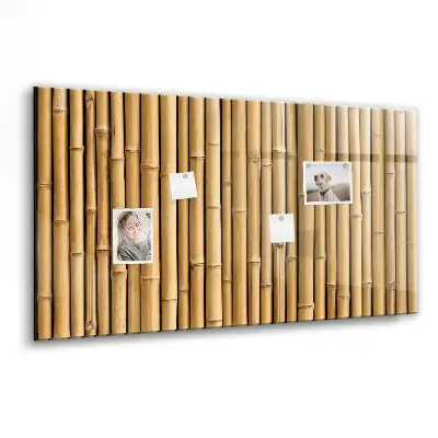 Bamboo magnetic board with sticks