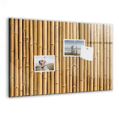 Bamboo magnetic board with sticks