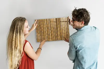 Bamboo magnetic board with sticks