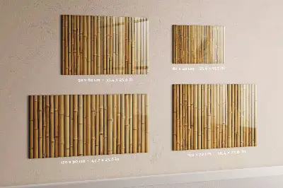 Bamboo magnetic board with sticks