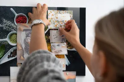 Magnetic wall spice board