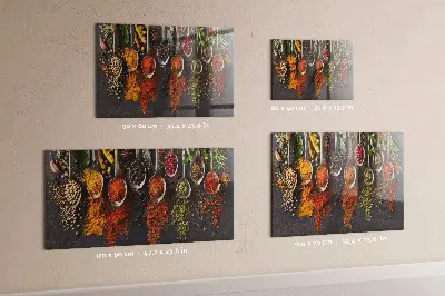 Magnetic spice rack featuring spice spoons design