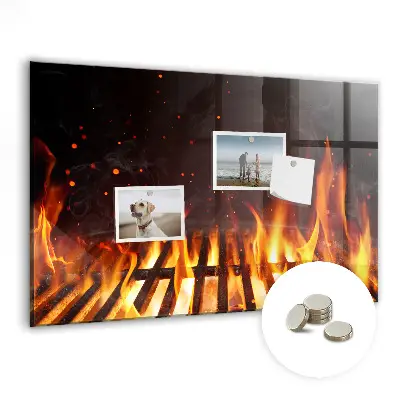 Magnetic grill board