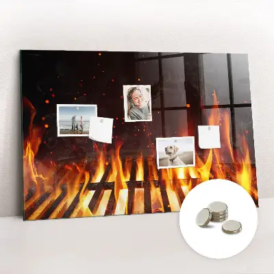 Magnetic grill board