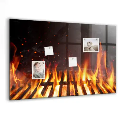 Magnetic grill board