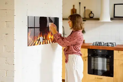 Magnetic grill board