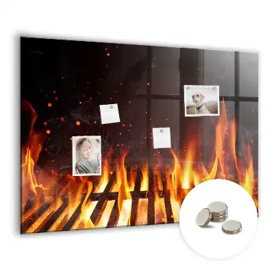 Magnetic grill board