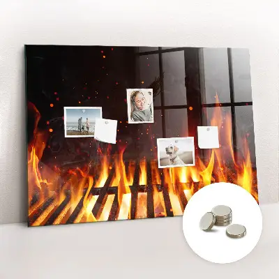Magnetic grill board