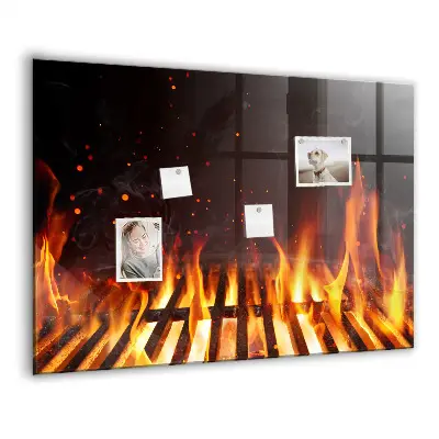 Magnetic grill board