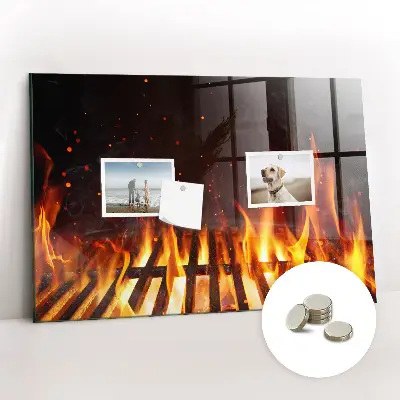 Magnetic grill board